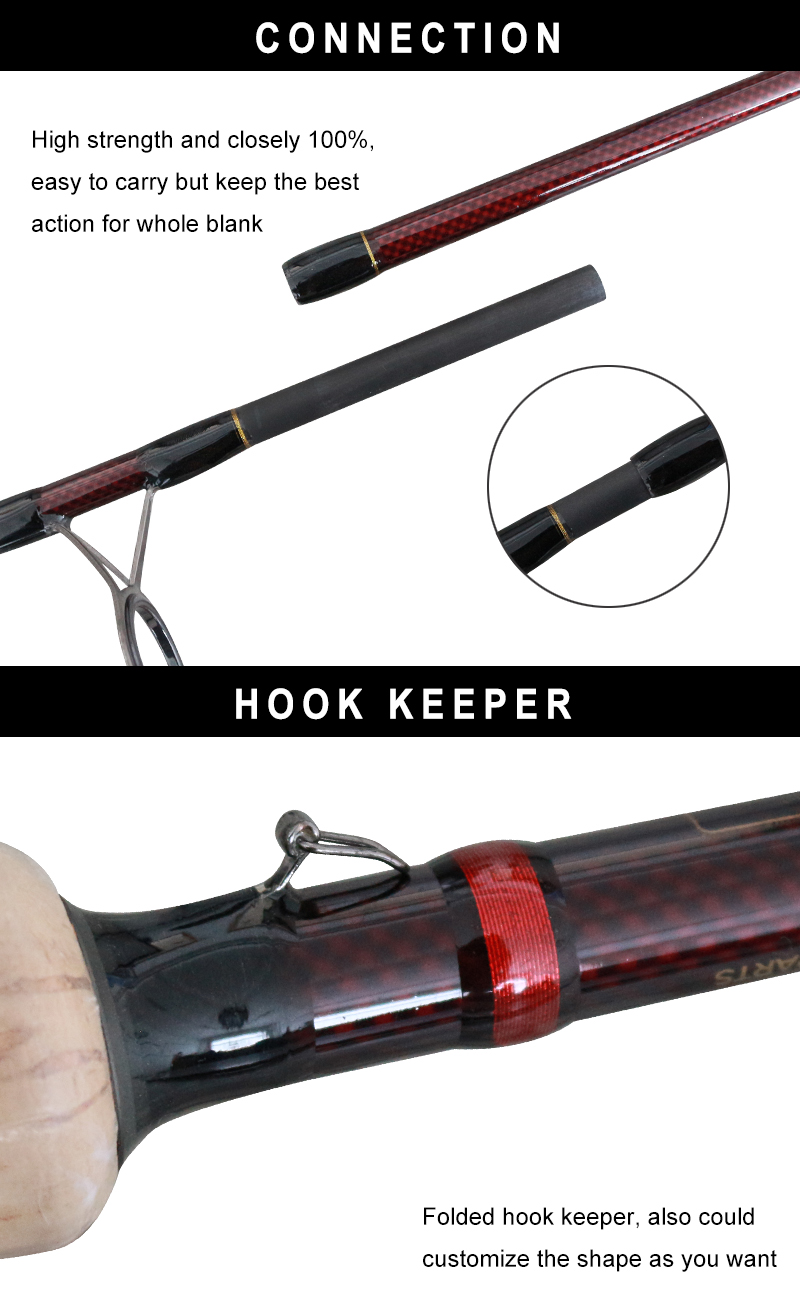 3.6M 3pcs Cork Handle Carp Rod Untuk Tasik