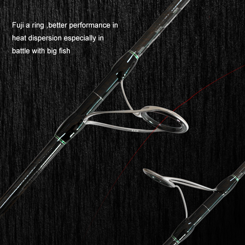 8'6'' 1.5pc Fuji Poping Rod untuk Memancing Laut
