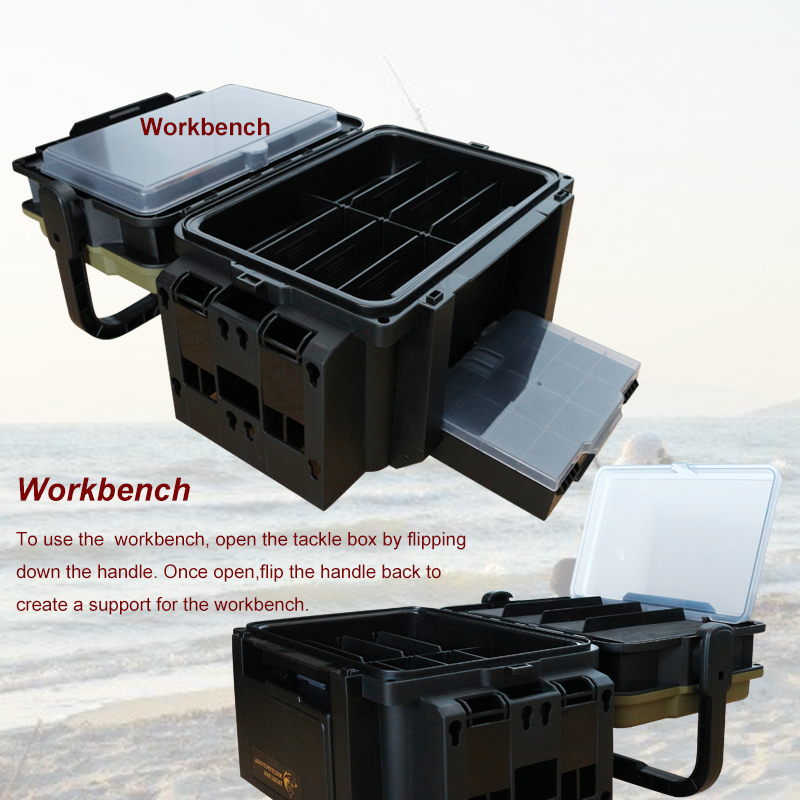 Изготовленная на заказ водонепроницаемая коробка для снастей с разделителями для приманки