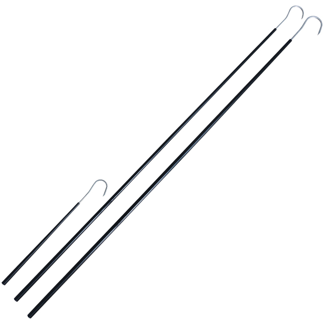 48cm / 52.5cm / 168cm / 176cm 1 ផ្នែកដែលប្រើបានយូរ Fiberglass/Carbon Handle Fishing Gaff with Big Hook for Big Fish