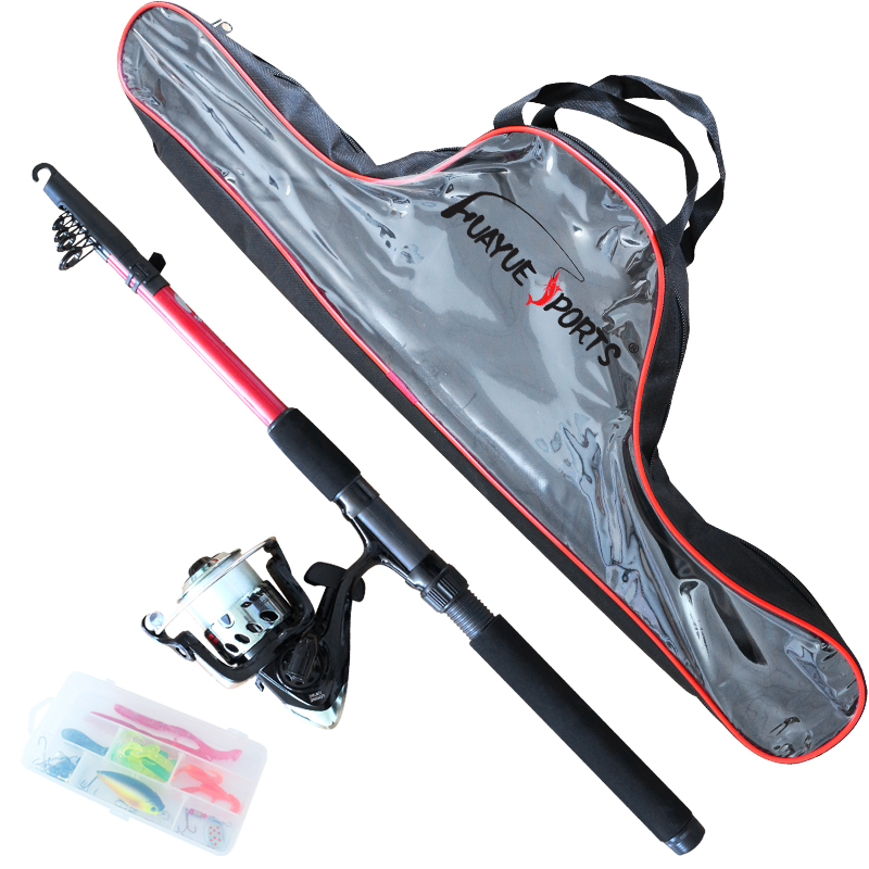 ترکیبی از میله و قرقره تلسکوپی سفارشی برای ماهیگیری در آب شیرین