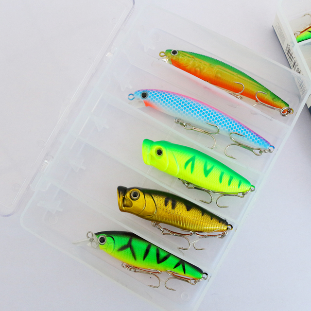 Aangepaste forel/baars/snoek/zanderviskit met wobbler