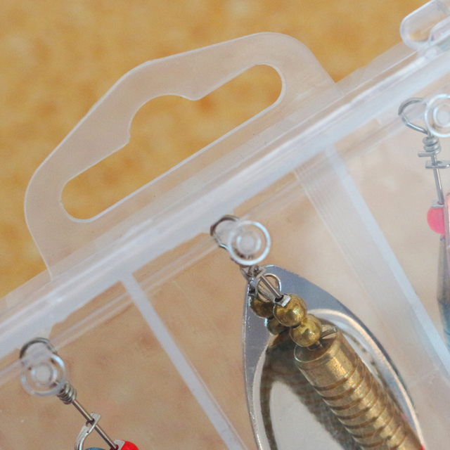 Aangepaste spinners tackle ingesteld voor forel/baars/snoekvissen