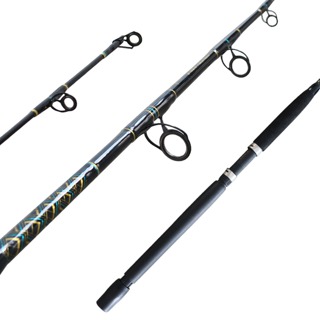 Elite Series 6'6 ''/7 'ก้านตกปลา, 20-50lb, เคล็ดลับแบบบูรณาการที่แข็งแกร่ง