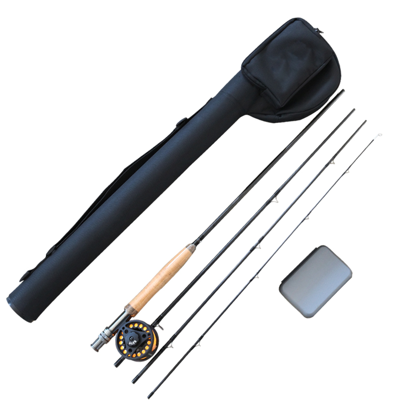 ብጁ 9FT Ultra Light Fly Rod እና Reel Combo