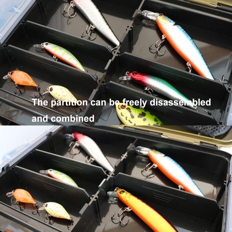 Изготовленная на заказ водонепроницаемая коробка для снастей с разделителями для приманки