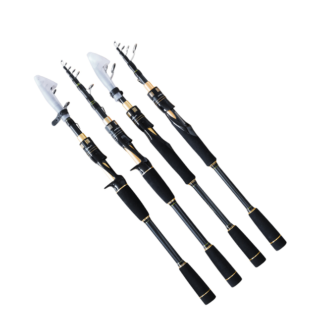 Kort teleskopisk fiskesp&ouml; f&ouml;r sj&ouml;/flodfiske