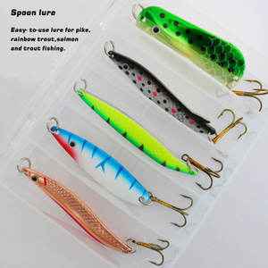 Trota personalizzata/pesce persico/luccio/kit di pesca Zander con cucchiaio