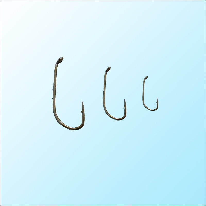 Korrosionsbestandig skarp enkelt fiskekrog i &eacute;t s&aelig;t